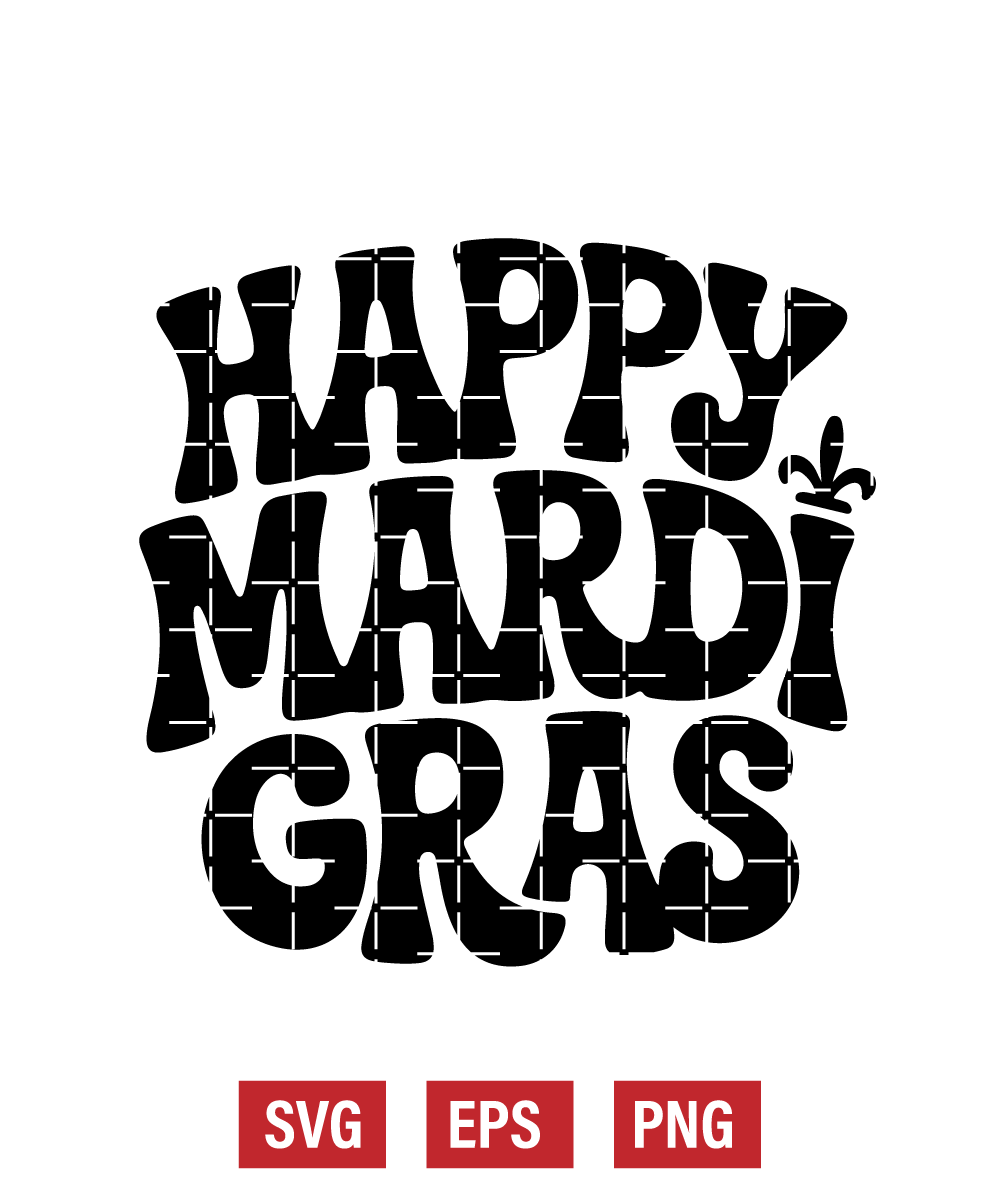 Happy Mardi Gras Svg