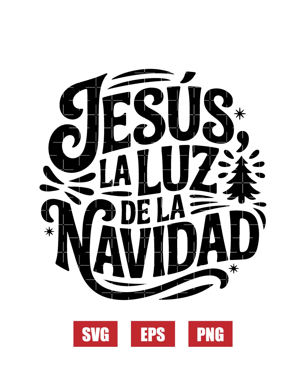 Jesús, La Luz De La Navidad Svg