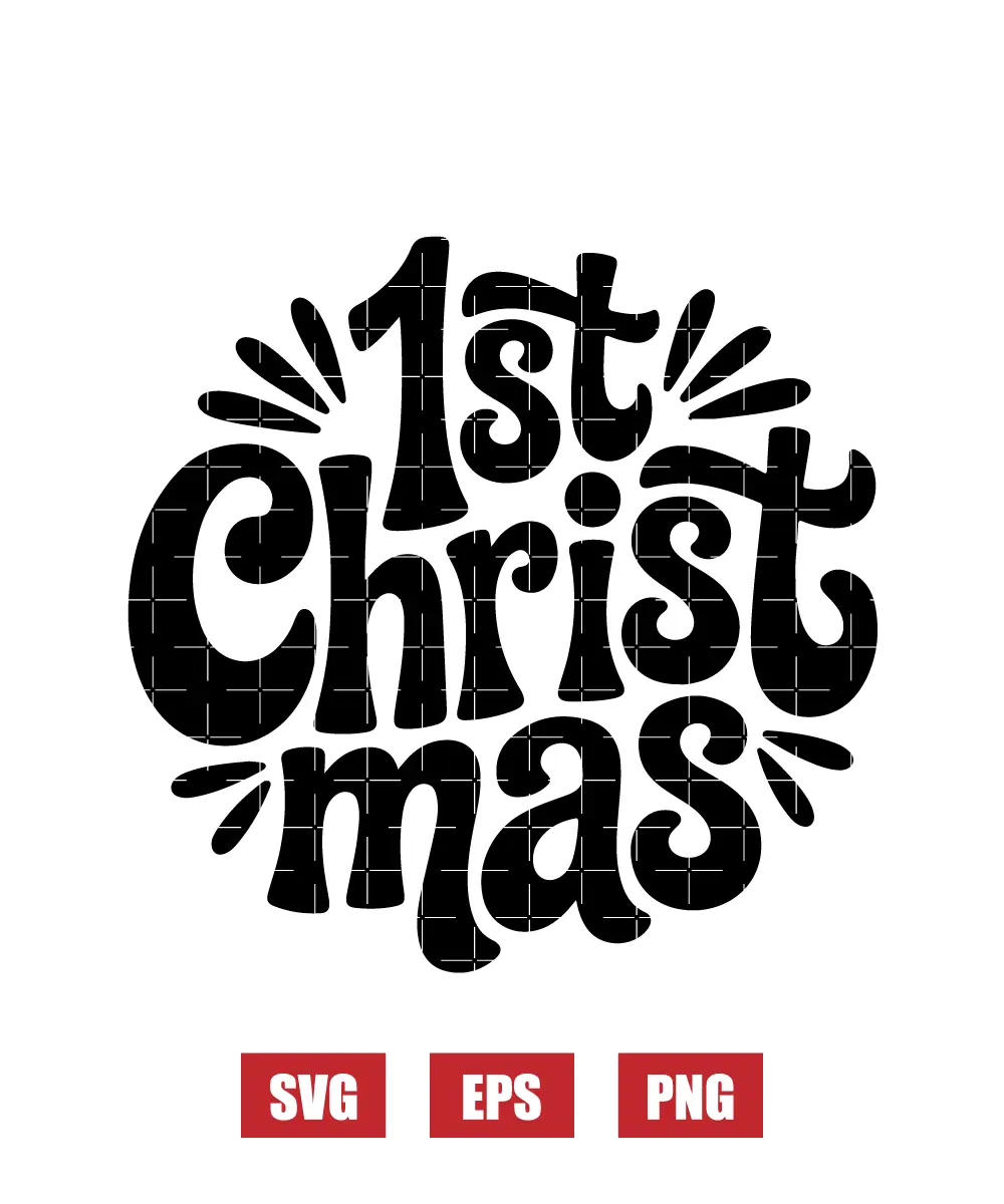 1st Christmas Svg